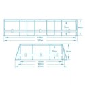 BASEN OGRODOWY STELAŻOWY 305 X 200 X 84 ĆM 17W1 BESTWAY 5614A