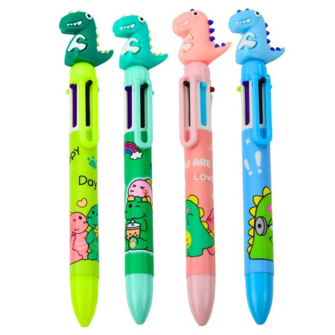 Długopis Figurka Dinozaura Wielokolorowy 0.7mm Długopis Figurka Dinozaura Wielokolorowy 0.7mm