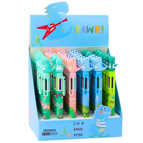 Długopis Figurka Dinozaura Wielokolorowy 0.7mm Długopis Figurka Dinozaura Wielokolorowy 0.7mm