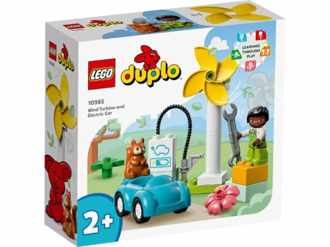 Klocki LEGO DUPLO Town Turbina Wiatrowa I Samochód Elektryczny P6 10985 Klocki LEGO DUPLO Town Turbina Wiatrowa I Samochód Elektryczny P6 10985