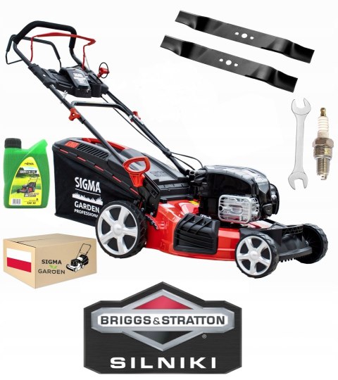 Kosiarka Spalinowa Briggs & Stratton 51cm 161cc Napęd Czerwona Kosiarka Spalinowa Briggs & Stratton 51cm 161cc Napęd Czerwona