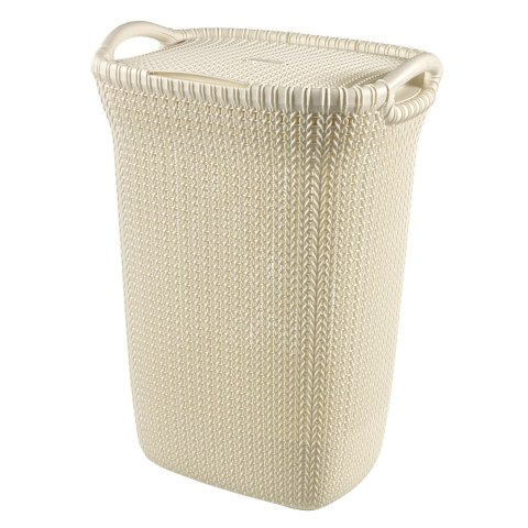 Kosz na bieliznę / pranie Knit 57L kremowy Kosz na bieliznę / pranie Knit 57L kremowy