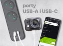 LISTWA ZASILAJĄCA ANTY PRZE PIĘCIOWA TRACER POWER LINE+ MOBILE READY 1.5 M (4 GNIAZDA + 1x USB A+ 1x TY PE C, PD18W)