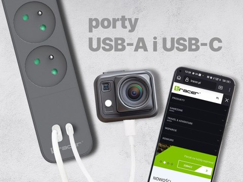 LISTWA ZASILAJĄCA ANTY PRZE PIĘCIOWA TRACER POWER LINE+ MOBILE READY 1.5 M (4 GNIAZDA + 1x USB A+ 1x TY PE C, PD18W) LISTWA ZASILAJĄCA ANTY PRZE PIĘCIOWA TRACER POWER LINE+ MOBILE READY 1.5 M (4 GNIAZDA + 1x USB A+ 1x TY PE C, PD18W)