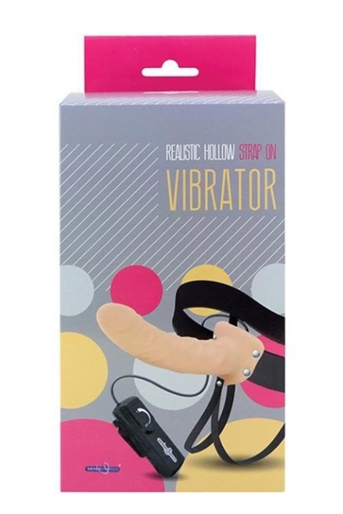 REALISTIC HOLLOW STRAP ON VIBRATOR 8INCH REALISTIC HOLLOW STRAP ON VIBRATOR 8INCH