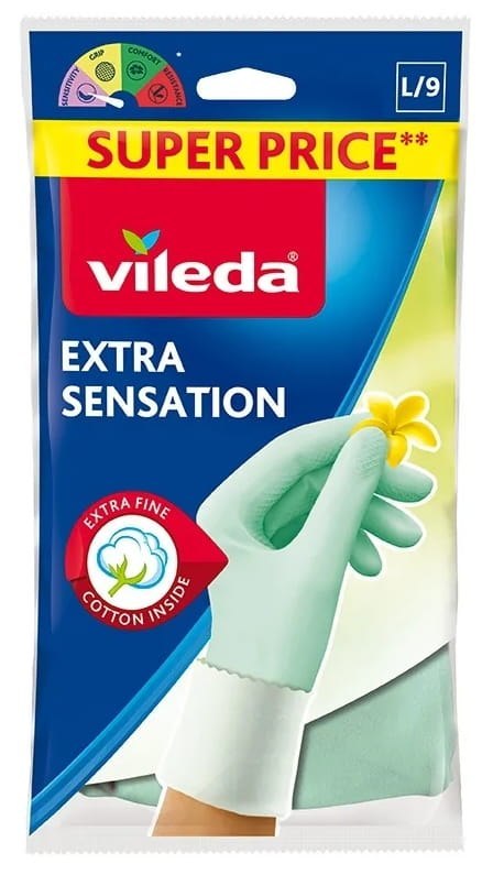 Rękawice Vileda Extra Sensation (8 - M) Rękawice Vileda Extra Sensation (8 - M)