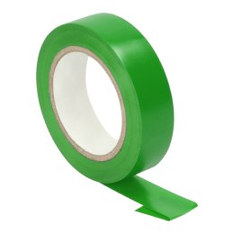 Taśma izolacyjna zielona, uniepalniona, szerokość 15mm, grubość 0,13mm, długość 10m