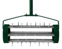Aerator ręczny, wertykulator walcowy do trawy 27 kolcy, średnica 15cm