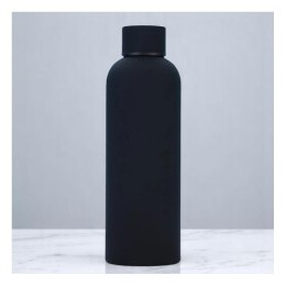 BUTELKA, BIDON TERMICZNY, TERMOS 500ML, STAL NIERDZEWNA, CZARNY BD46CZ