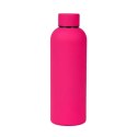 BUTELKA, BIDON TERMICZNY, TERMOS 500ML, STAL NIERDZEWNA, FUKSJA BD46F