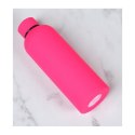 BUTELKA, BIDON TERMICZNY, TERMOS 500ML, STAL NIERDZEWNA, FUKSJA BD46F