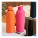 BUTELKA, BIDON TERMICZNY, TERMOS 500ML, STAL NIERDZEWNA, FUKSJA BD46F