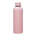 BUTELKA, BIDON TERMICZNY, TERMOS 500ML, STAL NIERDZEWNA JASNY RÓŻ BD46R