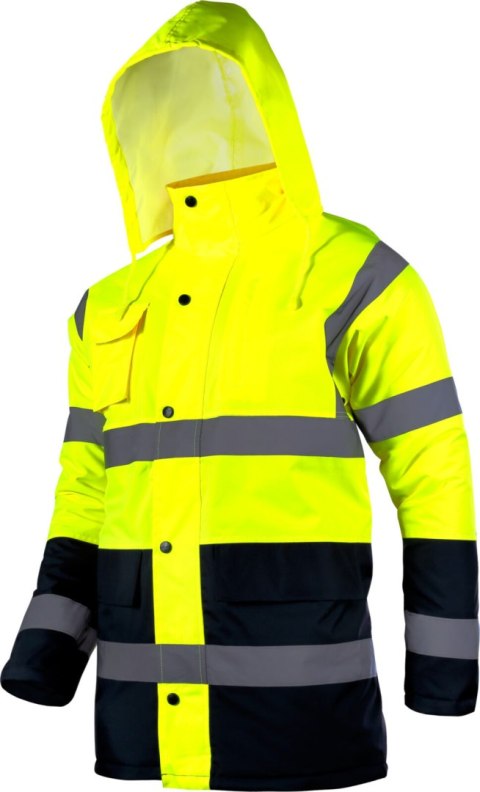 Kurtka ostrzegawcza ocieplana, żółta, "3xl", ce, lahti Kurtka ostrzegawcza ocieplana, żółta, "3xl", ce, lahti