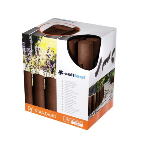 Palisada ogrodowa Cellfast Standard 4 brązowa Palisada ogrodowa Cellfast Standard 4 brązowa