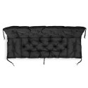 ZESTAW OGRODOWY 180x60x50CM + 2 PODUSZKI 42X42 CM CZARNY