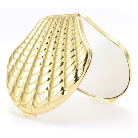 Lusterko kosmetyczne metalowe, otwierane, powiększające do torebki L21