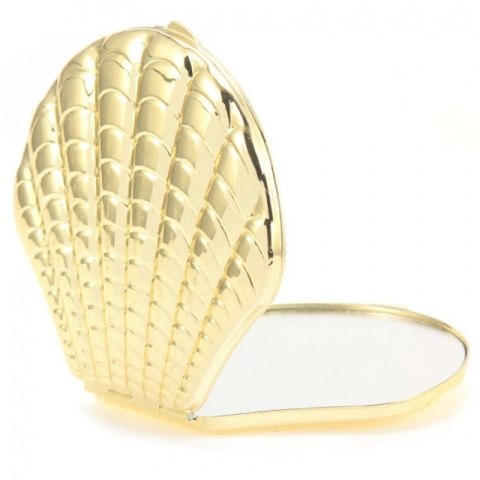 Lusterko kosmetyczne metalowe, otwierane, powiększające do torebki L21