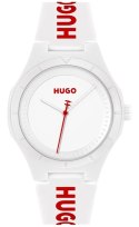 ZEGAREK MĘSKI HUGO LIT FOR HIM WHITE 1530345 + BOX