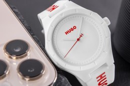 ZEGAREK MĘSKI HUGO LIT FOR HIM WHITE 1530345 + BOX