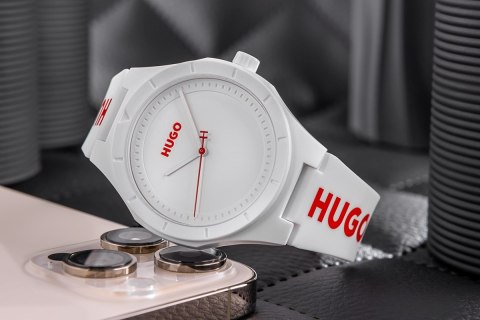 ZEGAREK MĘSKI HUGO LIT FOR HIM WHITE 1530345 + BOX ZEGAREK MĘSKI HUGO LIT FOR HIM WHITE 1530345 + BOX