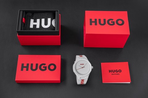 ZEGAREK MĘSKI HUGO LIT FOR HIM WHITE 1530345 + BOX ZEGAREK MĘSKI HUGO LIT FOR HIM WHITE 1530345 + BOX