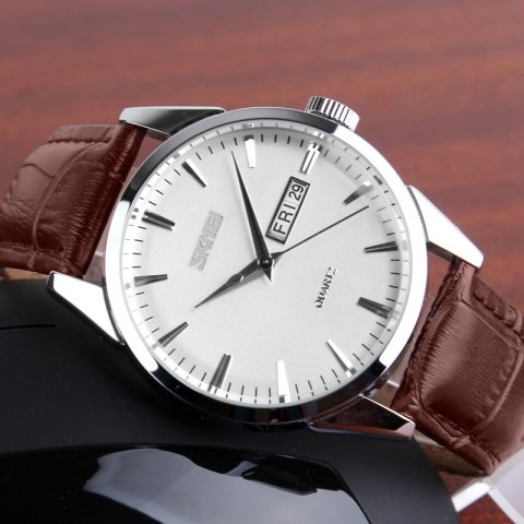 ZEGAREK MĘSKI SKMEI 9073SIWTB + BOX ZEGAREK MĘSKI SKMEI 9073SIWTB + BOX