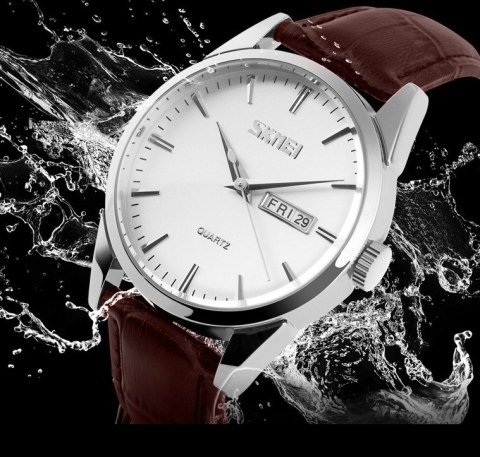 ZEGAREK MĘSKI SKMEI 9073SIWTB + BOX ZEGAREK MĘSKI SKMEI 9073SIWTB + BOX