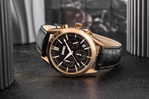 ZEGAREK MĘSKI SKMEI 9127BK + BOX ZEGAREK MĘSKI SKMEI 9127BK + BOX