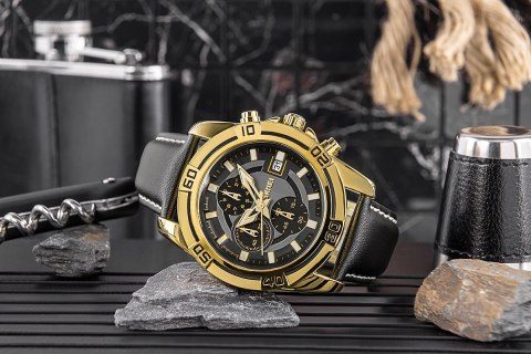 ZEGAREK MĘSKI SKMEI 9156GDBK + BOX ZEGAREK MĘSKI SKMEI 9156GDBK + BOX