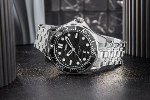 ZEGAREK MĘSKI SKMEI 9276SISIBK + BOX ZEGAREK MĘSKI SKMEI 9276SISIBK + BOX
