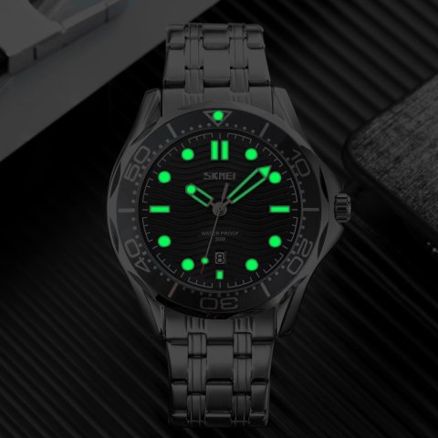ZEGAREK MĘSKI SKMEI 9276SISIBK + BOX ZEGAREK MĘSKI SKMEI 9276SISIBK + BOX