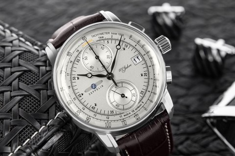 ZEGAREK MĘSKI ZEPPELIN 100 YAHRE CHRONOGRAPH 8670-1 + BOX ZEGAREK MĘSKI ZEPPELIN 100 YAHRE CHRONOGRAPH 8670-1 + BOX