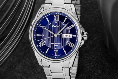 ZEGAREK MĘSKI CASIO MTP-1384D-2AVDF + BOX ZEGAREK MĘSKI CASIO MTP-1384D-2AVDF + BOX