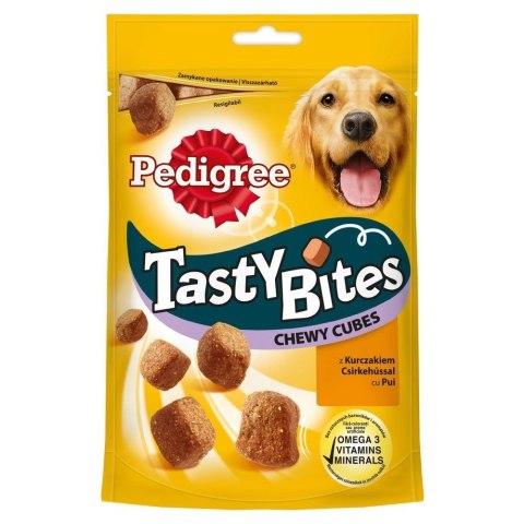 Pedigree Tasty Bites Chewy Cubes Przysmak Dla Psów Z Kurczakiem I Kaczką 130g Pedigree Tasty Bites Chewy Cubes Przysmak Dla Psów Z Kurczakiem I Kaczką 130g