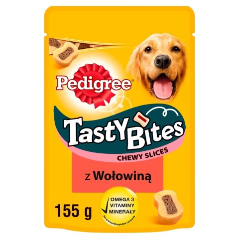 Pedigree Tasty Bites Chewy Slice Przysmak Dla Dorosłych Psów Z Wołowiną 155g Pedigree Tasty Bites Chewy Slice Przysmak Dla Dorosłych Psów Z Wołowiną 155g