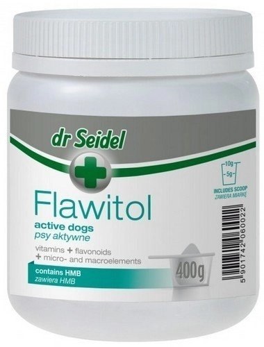 Laboratorium DermaPharm Dr Seidel Flawitol Z HMB Dla Psów Aktywnych Proszek 400g Laboratorium DermaPharm Dr Seidel Flawitol Z HMB Dla Psów Aktywnych Proszek 400g