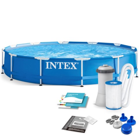 BASEN OGRODOWY STELAŻOWY 366 X 76 ĆM 9W1 INTEX 28212 BASEN OGRODOWY STELAŻOWY 366 X 76 ĆM 9W1 INTEX 28212