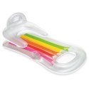 MATERAĆ, FOTEL DO OPALANIA I PŁYWANIA 2W1 KING COOL 160 X 85ĆM INTEX 58802 SREBRNY