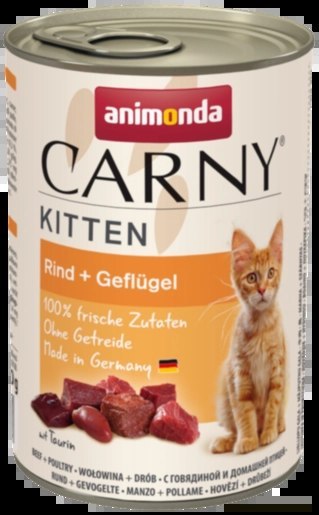 Animonda Cat Carny Kitten Wołowina I Drób 400g Animonda Cat Carny Kitten Wołowina I Drób 400g
