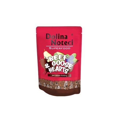 Dolina Noteci Superfood Wołowina Z Sercami Z Gęsi 300g Dolina Noteci Superfood Wołowina Z Sercami Z Gęsi 300g