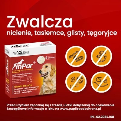 Vet-Agro InPar Tabletki Odrobaczające Dla Psa 6szt Vet-Agro InPar Tabletki Odrobaczające Dla Psa 6szt