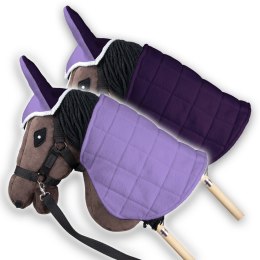 DERKA DWUSTRONNA I NAUSZNIKI SKIPPI DLA HOBBY HORSE - FIOLET