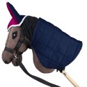 DERKA DWUSTRONNA I NAUSZNIKI SKIPPI DLA HOBBY HORSE - FUKSJA I GRANAT