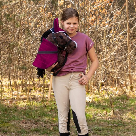 DERKA DWUSTRONNA I NAUSZNIKI SKIPPI DLA HOBBY HORSE - FUKSJA I GRANAT DERKA DWUSTRONNA I NAUSZNIKI SKIPPI DLA HOBBY HORSE - FUKSJA I GRANAT