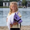HOBBY HORSE SKIPPI A5 - KOŃ NA KIJU - LAWENDOWY FIOLETOWY - KANTAR I WODZE