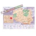 MAPA ODKRYWĆY POLSKA ZDRAPKA PODRÓŻNIKA PREZENT