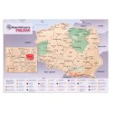 MAPA ODKRYWĆY POLSKA ZDRAPKA PODRÓŻNIKA PREZENT