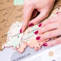 MAPA ODKRYWĆY POLSKA ZDRAPKA PODRÓŻNIKA PREZENT