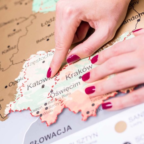 MAPA ODKRYWĆY POLSKA ZDRAPKA PODRÓŻNIKA PREZENT MAPA ODKRYWĆY POLSKA ZDRAPKA PODRÓŻNIKA PREZENT